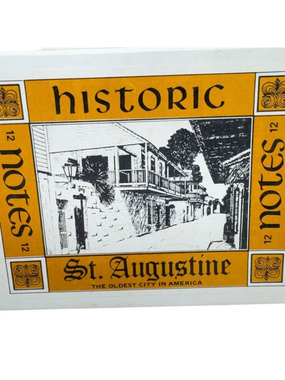 Historic St. Augustine Notes Chris Fredeman 1969 Set Of 12 Sketch Cards Box